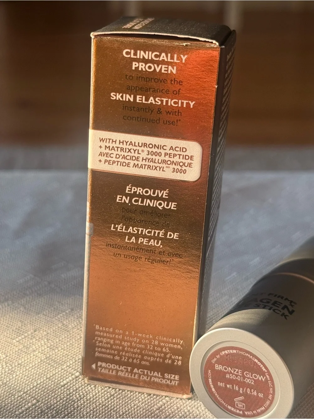 Peter Thomas Roth FIRMx Collagen Bounce Stick Bronze Glow 0.56 oz NIB